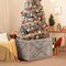 Gymax 30.5 x 22.5 inches Solid Wooden Christmas Tree Box w/ Hook and Loop Fasteners